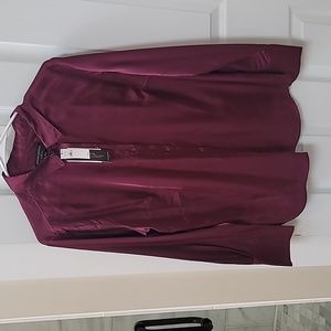 Banana Republic silky long sleeve classic fit blouse